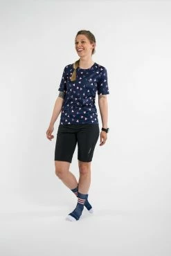 PEPPERMINT Maillot Trail Signature Manches Courtes | Femme -Velos Ville Boutique E1301i B504 02 6