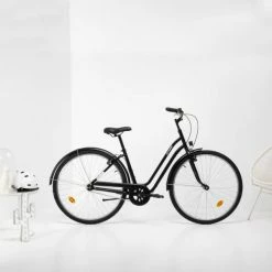 VÉLO DE VILLE ELOPS 100 CADRE BAS NOIR -Velos Ville Boutique velo de ville elops 100 cadre bas noir 4 600x600 1