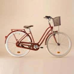 VELO DE VILLE ELOPS 540 CADRE BAS ROUGE BRIQUE -Velos Ville Boutique velo de ville elops 540 cadre bas rouge brique 5 600x600 1