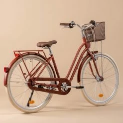 VELO DE VILLE ELOPS 540 CADRE BAS ROUGE BRIQUE -Velos Ville Boutique velo de ville elops 540 cadre bas rouge brique 8 600x600 1